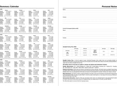 A4 WEEK TO VIEW ENGLISH BLUE STANDARD