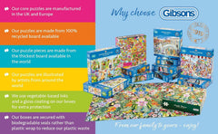 Gibsons Boxing Day Stroll 500 Piece Jigsaw Puzzle Christmas Jigsaw Sustainable Puzzle for Adults Teens
