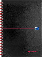 BLACK AND RED WIRE HB NOTEBOOK A4