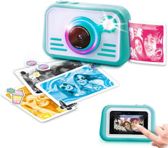 Photo Creator Instant Print Camera 2.0 – Real Photo Paper, 3″ Touchscreen & Built-In Flash with Ring Light – Print Instantly with No Ink Needed – Includes 100 Photos, SD Card & More, Ages 6+