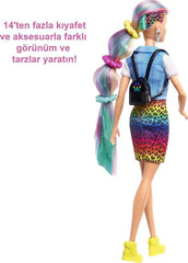 Barbie Rainbow Cheetah Hair Doll