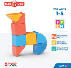 GEOMAG MAGICCUBE 3SHAPES RECYCLED ANIMALS 9PC
