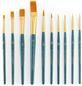 10 PIECE GOLD TAKLON BRUSH SET