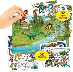 Dino World With Puffy Stickers