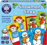 Orchard Toys Snowman Snap Game, Christmas Game, Stocking Filler, Advent Gift, Small and Compact, Educational Game