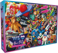 We Love the 80s | 1000 Piece Jigsaw Puzzle | 80s Nostalgia Puzzle | Sustainable Jigsaw Puzzle for Adults | Premium 100% Recycled Board | Great Gift for Adults | Gibsons Games