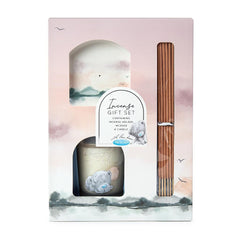 Incense Sticks Candle and Dish Set
