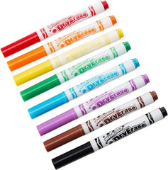 8 WASHABLE DRY ERASE MARKERS
