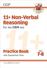 11+ CEM NON-VERBAL REASONING PRACTICE BOOK AND ASSESSMENT TESTS AGE 7-8