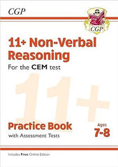11+ CEM NON-VERBAL REASONING PRACTICE BOOK AND ASSESSMENT TESTS AGE 7-8