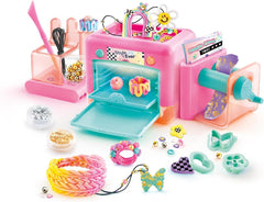 Style 4 Ever Magic Clay Jewellery Maker – Quick-Curing Clay Jewellery Kit for Kids Aged 8+ – Bake Creations in Under 3 Minutes with Safe Oven – Includes Gems & Tools to Make 20+ Pieces