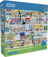 Gibsons Bright Lights & Big Cities 500XL Piece Jigsaw Puzzle Extra Large Piece Jigsaw