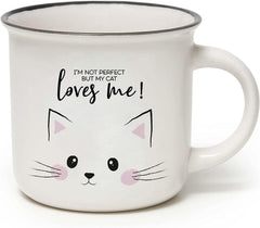 NEW BONE CHINA PORCELAIN MUG - CUPPUCCINO - KITTY
