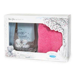 Friend stemless glass and sock set