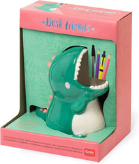 CERAMIC PEN HOLDER - DESK FRIENDS - DINO