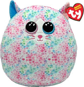 TY Emma Cat Squish a Boo 10 Inches - Squishy Beanies for Kids, Baby Soft Plush Toys