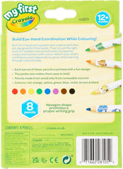 8 JUMBO COLOUR PENCILS