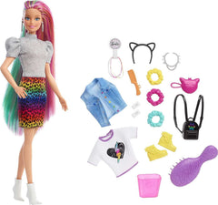 Barbie Rainbow Cheetah Hair Doll