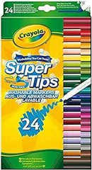 24 SUPERTIPS WASHABLE MARKERS