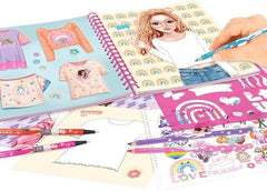 TOP MODEL T-SHIRT DESIGNER COLOURING BOOK