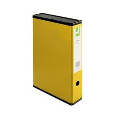 Q-Connect 75MM Box File - Yellow