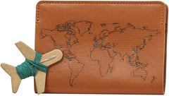 Stitch Passport Cover - Brown