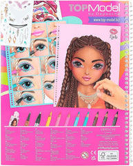 TOPModel Make-Up Colouring Book