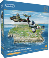 Gibsons Wings Over Portland 500 Piece Jigsaw Puzzle Military History War Planes Artwork Sustainable Jigsaw