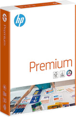 HP, Premium, white, uncoated Copier paper, woodfree ECF, 90g/m2 210mm x 297mm, A4, long grain pack of 500 sheets, FSC mix 70% EU-Ecolabel, CHP852