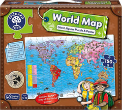 Orchard - World Map Jigsaw Puzzle And Poster - 150 Pieces