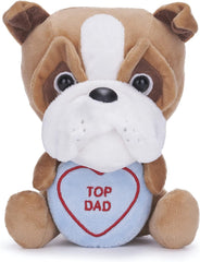 LOVE HEARTS TOP DAD BULLDOG