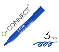 Q-CONNECT PERMANENT MARKER BLUE 2.3MM 9 Pieces