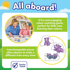 ORCHARD TOYS Colour Match Express colour matching game, educational game, develops colour skills for boys and girls aged 3-6 years