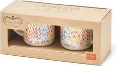 2 COFFEE MUGS - ESPRESSO FOR TWO - AFTER RAIN