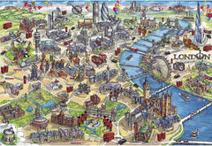 Gibsons Jigsaw Puzzle - London Landmarks In Gift Box - 500 Pieces
