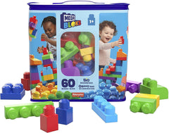 MEGA BLOCKS 60 PIECE BIG BUILDING BAG BLUE
