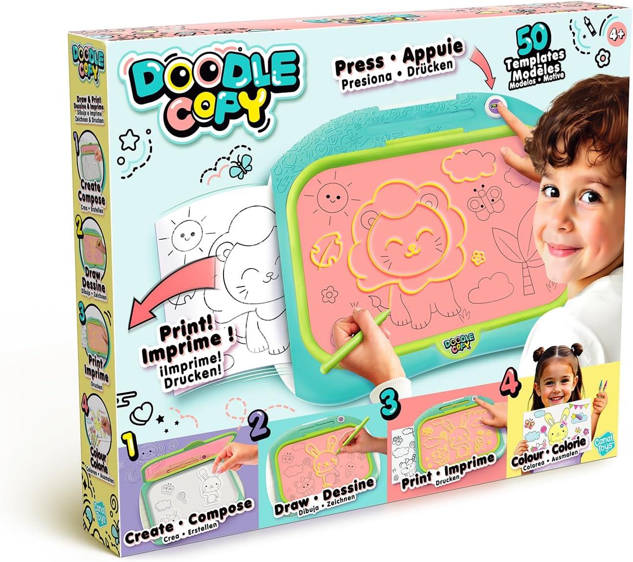 Doodle Copy Draw & Print – Kids Doodle Board that Prints Your Designs! Create Colouring-In Templates and Drawings for Endless Creative Fun for Children Aged 4 and Up