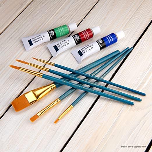 7 PIECE GOLD TAKLON BRUSH SET