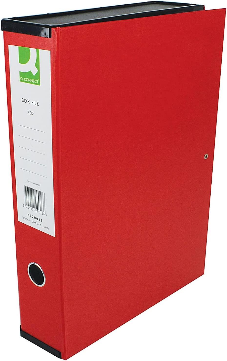 Q-Connect 75MM Box File - Red