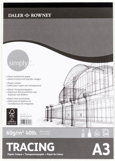 SIMPLY TRACING PAD A3 60G 40SH
