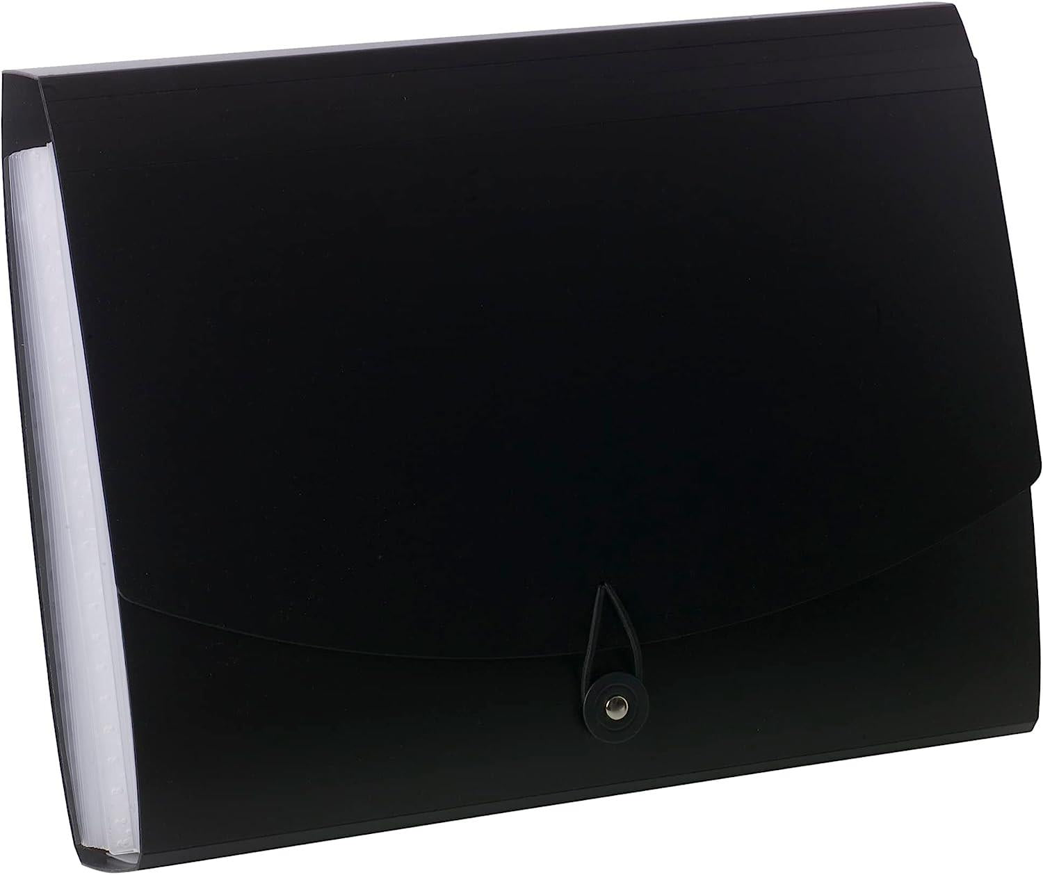 A4 50% Recycled 26 Pocket Black Expanding File