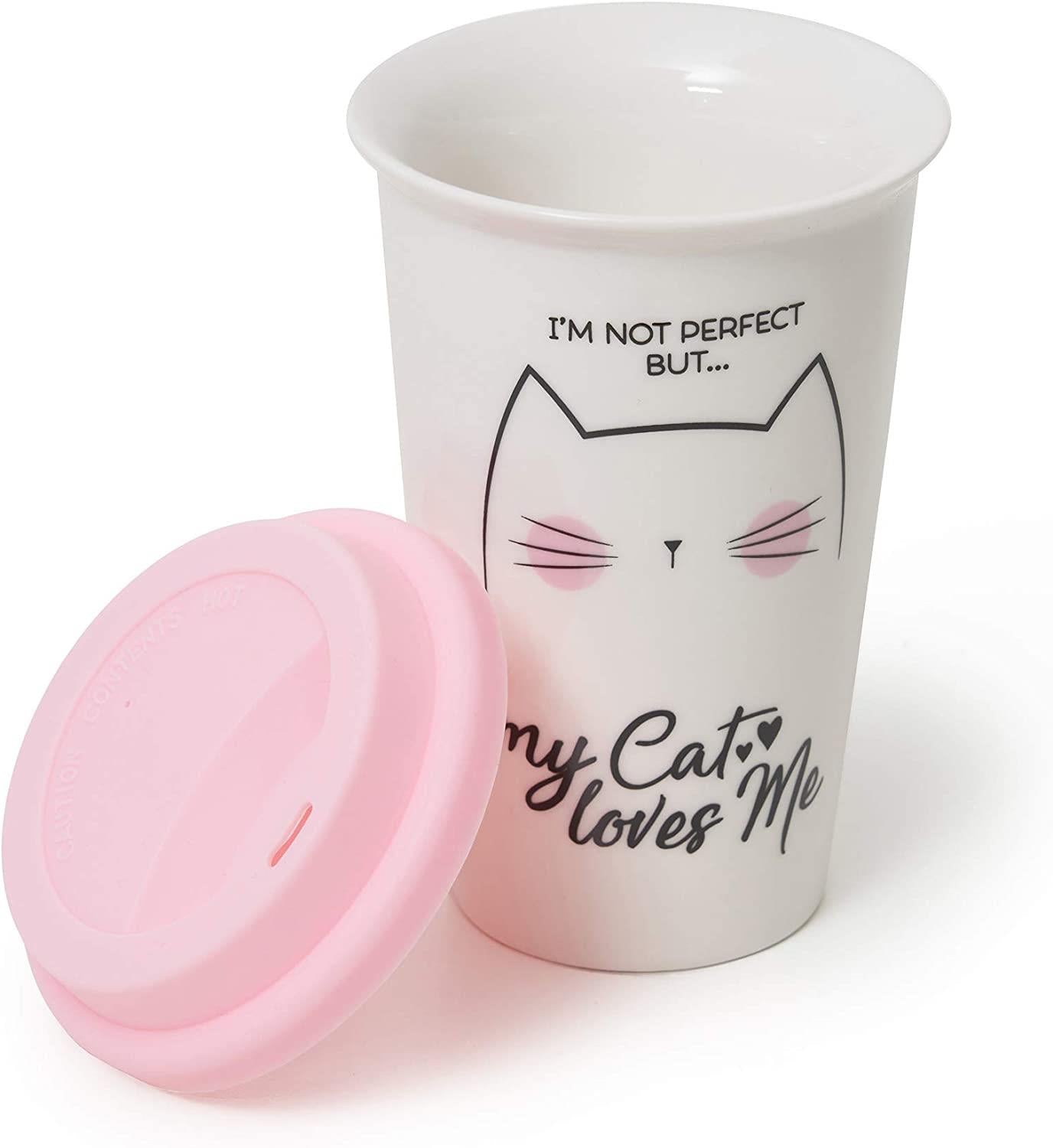 NEW BONE CHINA PORCELAIN MUG - TU VUOFAL AMERICANO - KITTY