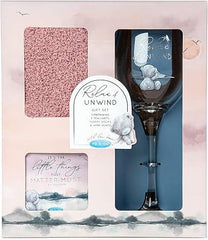 WINE GLASS SOCKS AND TEA LIGHTS SET