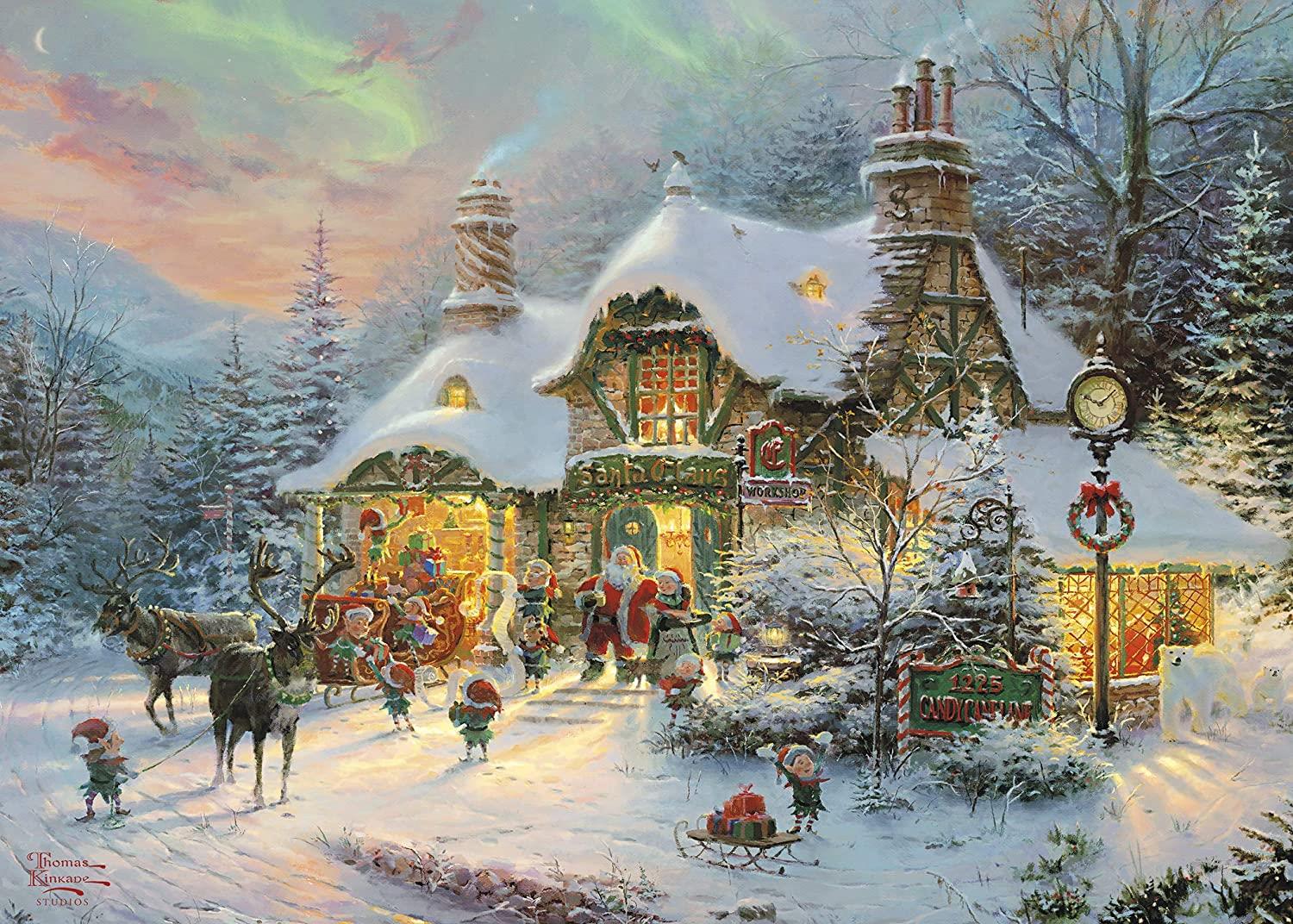 Gibsons Jigsaw Puzzle - Santa's Night Before Christmas - 1000 Pieces