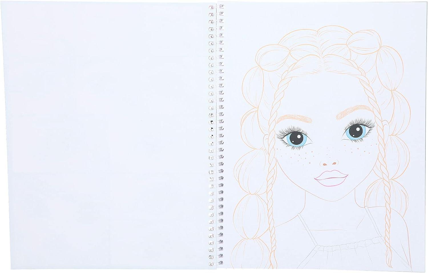 TOPModel Make-Up Colouring Book
