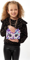 PURSE PETS METALLIC MAGIC ZEBRA SHOULDER BAG