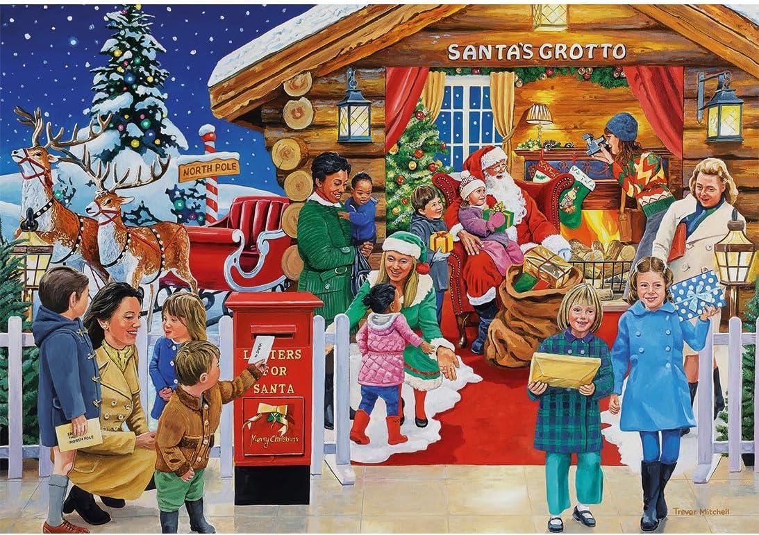 A Christmas to Remember | 4 x 500 Piece Jigsaw Puzzles | Christmas Multi-Box Jigsaw | Sustainable Puzzle for Adults | Premium 100% Recycled Board | Great Gift for Adults | Gibsons Games