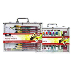 Royal & Langnickel RSET-ART2905 Watercolour Art Set – Double-Sided Metal Case – Complete Watercolour Painting Kit