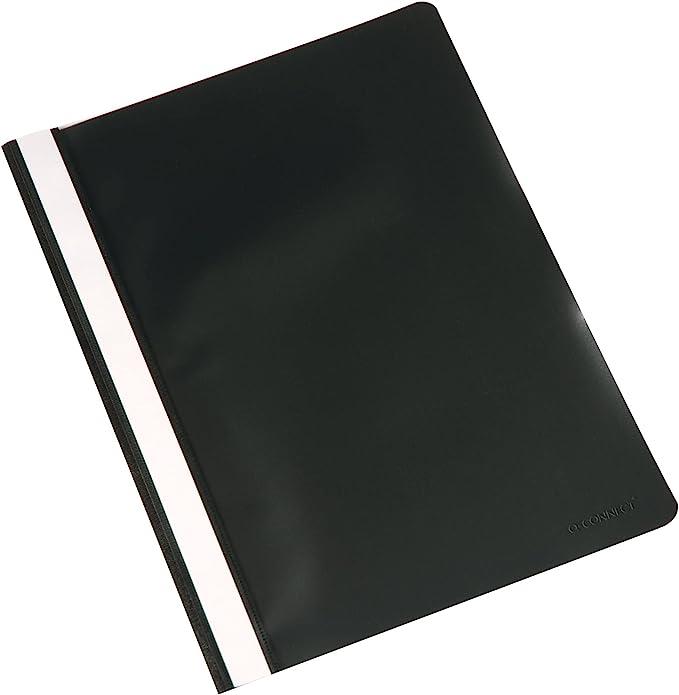 Q-CONNECT A4 PROJECT FOLDERS BLACK PK24