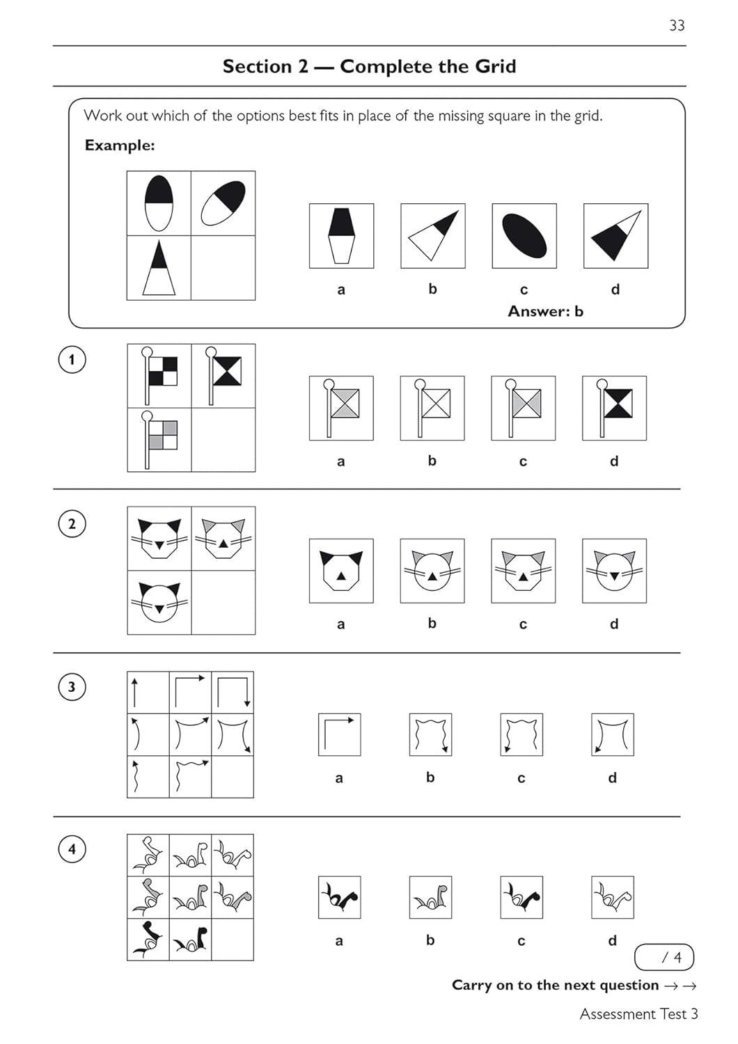 11+ CEM NON-VERBAL REASONING PRACTICE BOOK AND ASSESSMENT TESTS AGE 8-9
